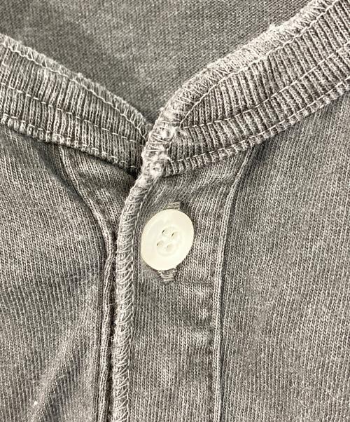 good on（グッドオン）good on (グッドオン) ピグメント染めカーディガン　USA製 グレー サイズ:Mの古着・服飾アイテム