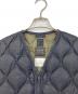 TAION (タイオン) V NECK ZIP VEST  Vネックジップベスト　ダウンベスト　アウター ブラック サイズ:M：5000円