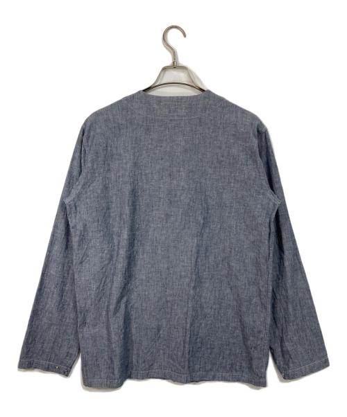 NIGEL CABOURN（ナイジェルケーボン）NIGEL CABOURN (ナイジェルケーボン) スリーピングシャツ ブルー サイズ:４６の古着・服飾アイテム
