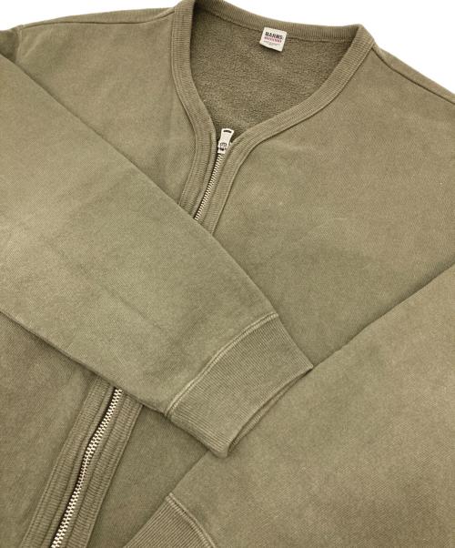 BARNS（バーンズ）BARNS (バーンズ) ジップカーディガン オリーブ サイズ:Mの古着・服飾アイテム