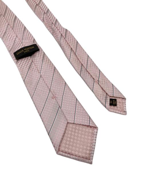 LOUIS VUITTON（ルイ ヴィトン）LOUIS VUITTON (ルイ ヴィトン) ネクタイ　イタリア製 ピンク サイズ:実寸参照の古着・服飾アイテム