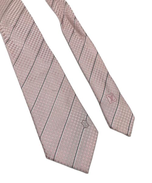 LOUIS VUITTON（ルイ ヴィトン）LOUIS VUITTON (ルイ ヴィトン) ネクタイ　イタリア製 ピンク サイズ:実寸参照の古着・服飾アイテム