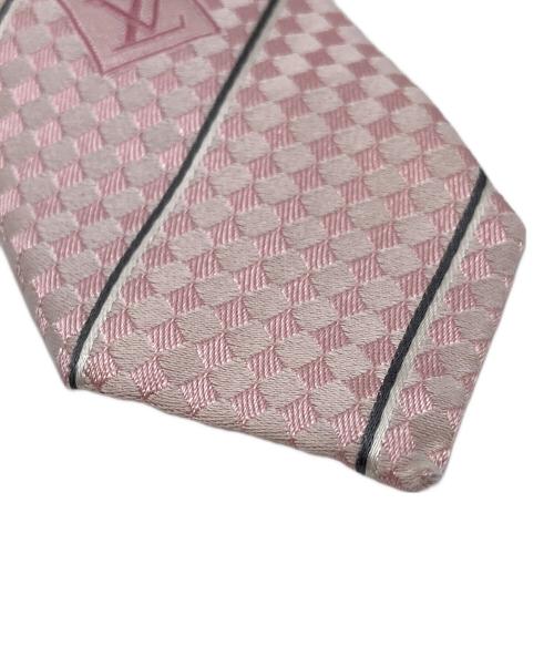 LOUIS VUITTON（ルイ ヴィトン）LOUIS VUITTON (ルイ ヴィトン) ネクタイ　イタリア製 ピンク サイズ:実寸参照の古着・服飾アイテム