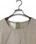 fog linen work (フォグリネンワーク) ノースリーブリネンワンピース　ロングワンピース ベージュ サイズ:実寸参照：6000円