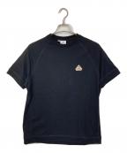 Pyrenexピレネックス）の古着「PEAK リブラグランスリーブTシャツ　半袖カットソー　」｜ブラック