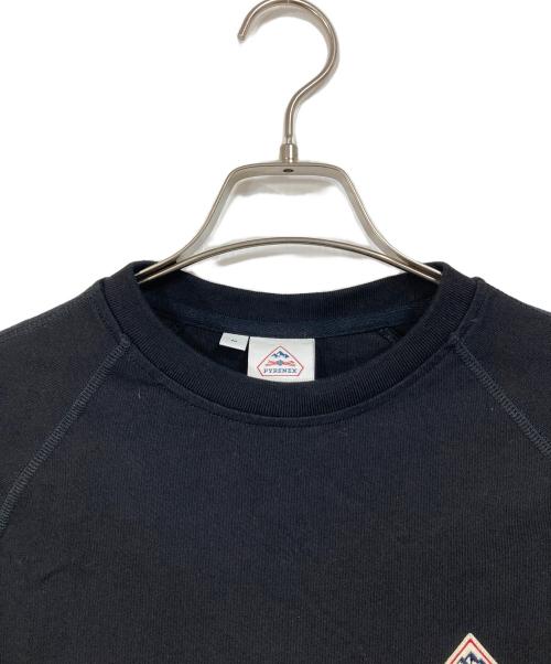 Pyrenex（ピレネックス）Pyrenex (ピレネックス) PEAK リブラグランスリーブTシャツ　半袖カットソー　 ブラック サイズ:Mの古着・服飾アイテム