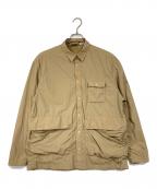 GRAMICCIグラミチ）の古着「LT NYLON UTILITY SHIRT ナイロンシャツ」｜ベージュ