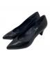 中古・古着 Obi de Boots iki (オビデブーツイキ) 金鱗 ドッキングパンプス ブラック サイズ:24㎝：8000円