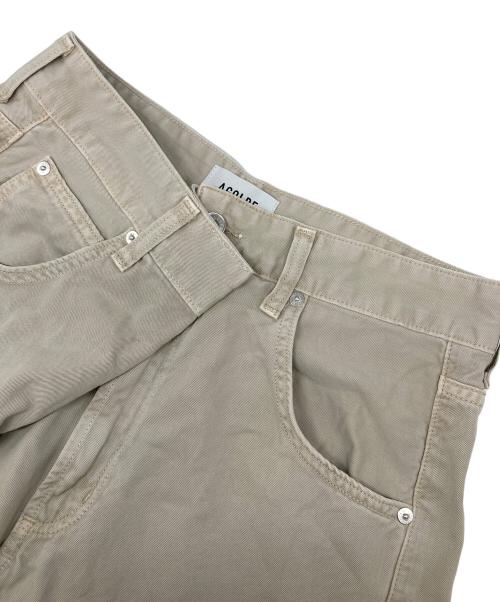 AGOLDE（エーゴールドイー）AGOLDE (エーゴールドイー) VANA FOLD デニム ベージュ サイズ:W２５の古着・服飾アイテム