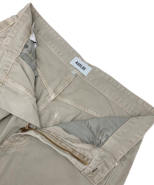 AGOLDE（エーゴールドイー）AGOLDE (エーゴールドイー) VANA FOLD デニム ベージュ サイズ:W２５の古着・服飾アイテム