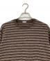 SEA (シー) SKATER L/S TEE ボーダーロングスリーブカットソー Tシャツ ブラウン：7000円