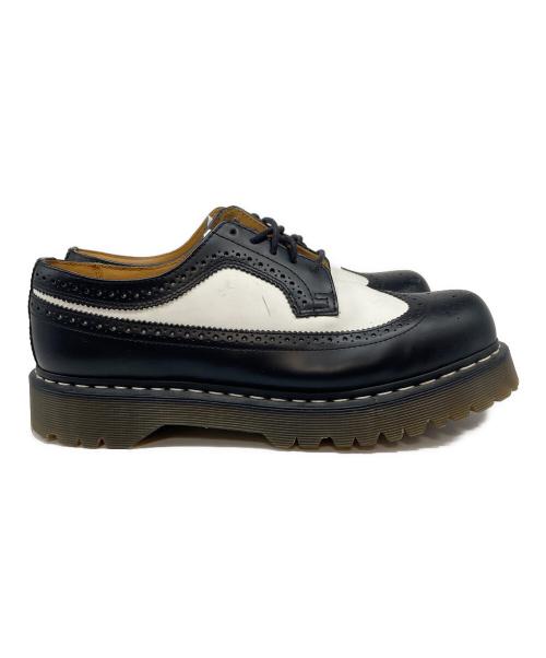 Dr.Martens（ドクターマーチン）Dr.Martens (ドクターマーチン) 10458 ウィングチップシューズ ブラック×ホワイト サイズ:UK10の古着・服飾アイテム