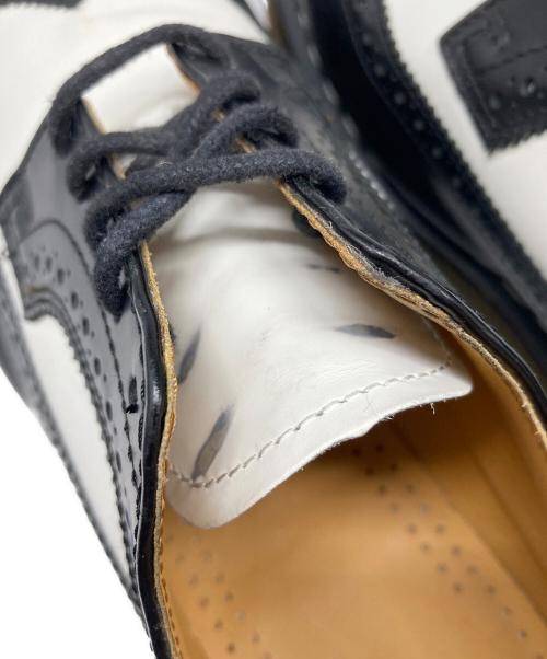 Dr.Martens（ドクターマーチン）Dr.Martens (ドクターマーチン) 10458 ウィングチップシューズ ブラック×ホワイト サイズ:UK10の古着・服飾アイテム