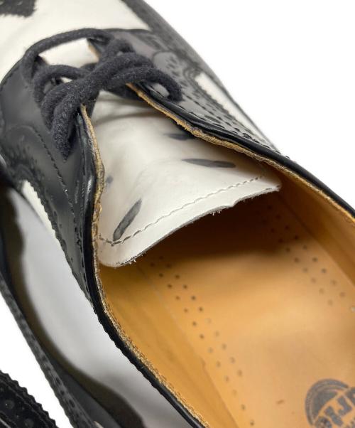 Dr.Martens（ドクターマーチン）Dr.Martens (ドクターマーチン) 10458 ウィングチップシューズ ブラック×ホワイト サイズ:UK10の古着・服飾アイテム