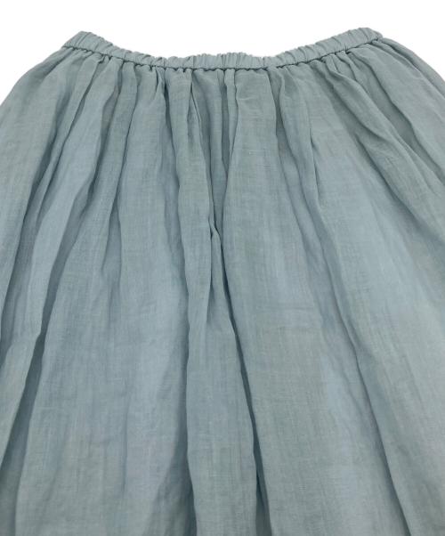 IENA（イエナ）IENA (イエナ) ラミーギャザーロングスカート ブルー サイズ:36の古着・服飾アイテム