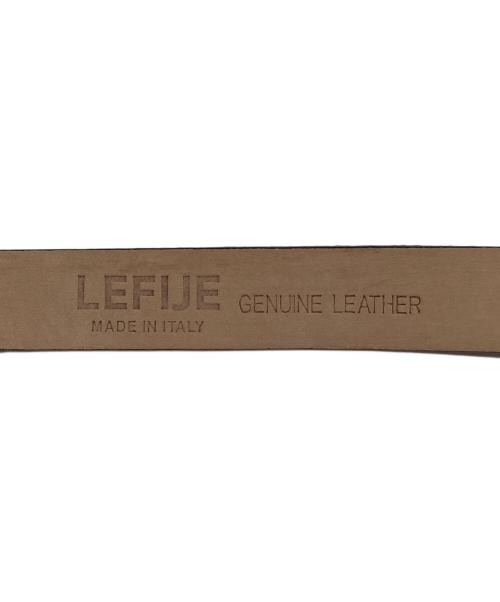 LEFIJE（レフィージェ）LEFIJE (レフィージェ) スウェードベルト ブラウン サイズ:実寸参照の古着・服飾アイテム