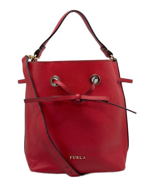 FURLA（フルラ）FURLA (フルラ) 2WAY巾着バッグ レッド サイズ:実寸参照の古着・服飾アイテム