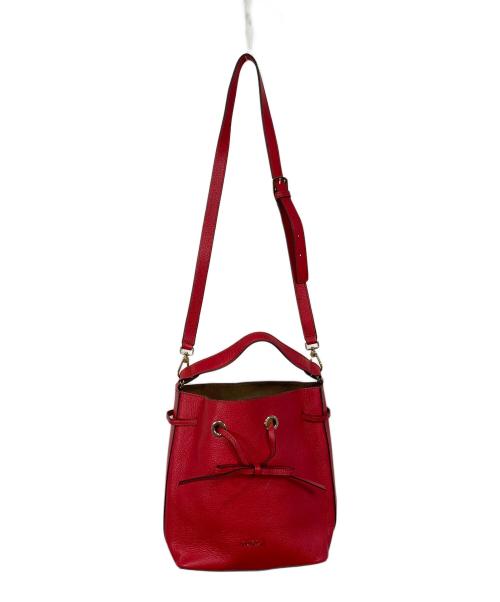 FURLA（フルラ）FURLA (フルラ) 2WAY巾着バッグ レッド サイズ:実寸参照の古着・服飾アイテム