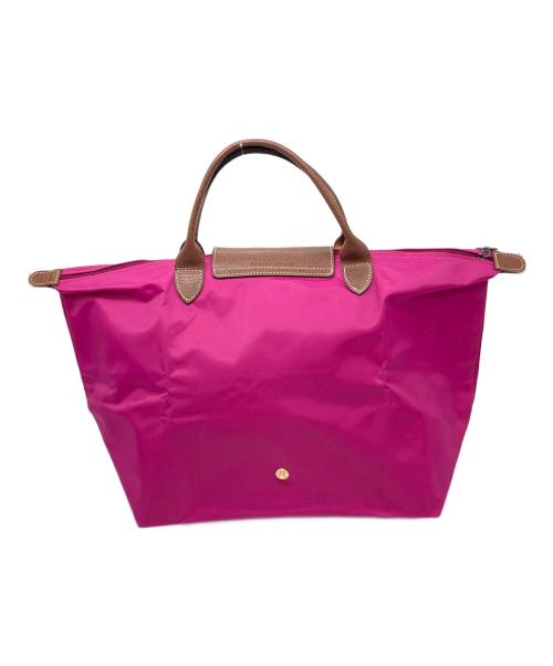 LONGCHAMP（ロンシャン）LONGCHAMP (ロンシャン) ハンドバッグ　舟型トート パープル サイズ:実寸参照の古着・服飾アイテム