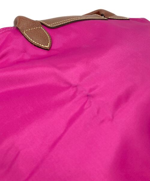 LONGCHAMP（ロンシャン）LONGCHAMP (ロンシャン) ハンドバッグ　舟型トート パープル サイズ:実寸参照の古着・服飾アイテム