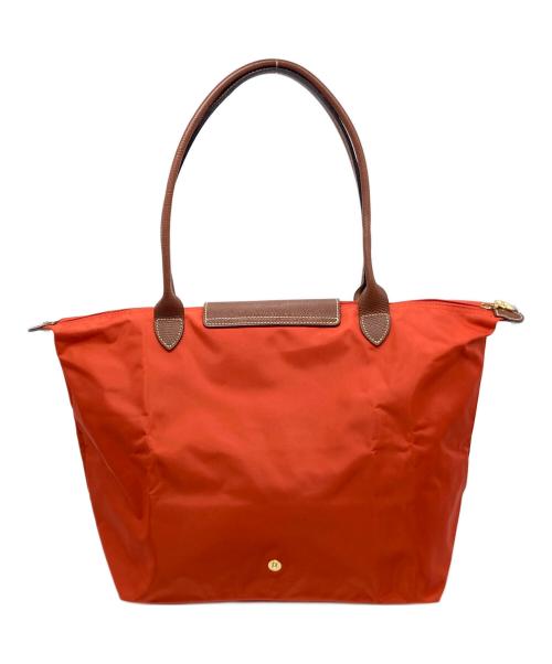 LONGCHAMP（ロンシャン）LONGCHAMP (ロンシャン) トートバッグ　舟型トート オレンジ サイズ:実寸参照の古着・服飾アイテム
