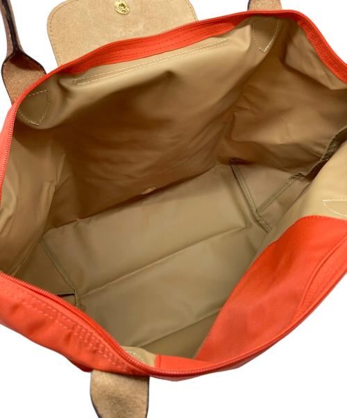 LONGCHAMP（ロンシャン）LONGCHAMP (ロンシャン) トートバッグ　舟型トート オレンジ サイズ:実寸参照の古着・服飾アイテム