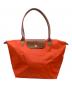 LONGCHAMP（ロンシャン）の古着「トートバッグ　舟型トート」｜オレンジ