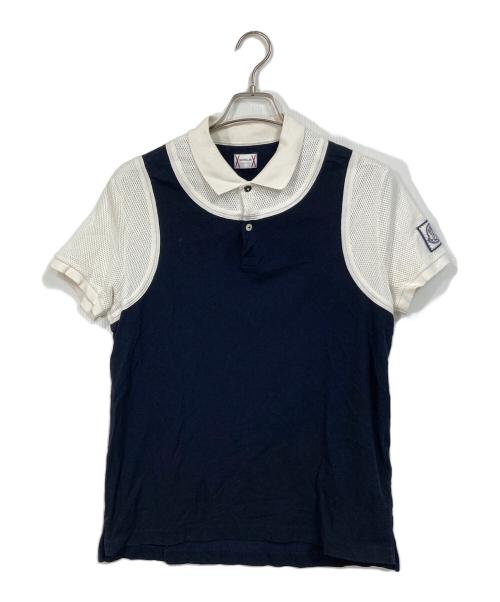 MONCLER GAMME BLEU（モンクレール ガム ブルー）MONCLER GAMME BLEU (モンクレール ガム ブルー) ポロシャツ ネイビー サイズ:XLの古着・服飾アイテム