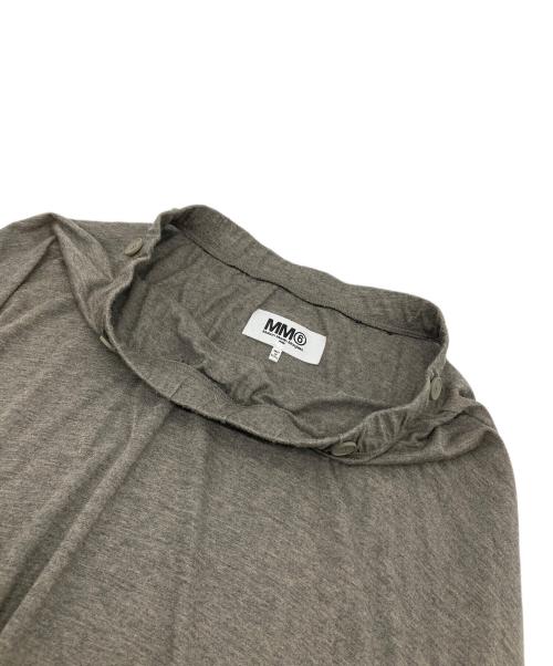MM6 Maison Margiela（エムエムシックスメゾンマルジェラ）MM6 Maison Margiela (エムエムシックスメゾンマルジェラ) ラップスカート　アシンメトリー ブラウン サイズ:Mの古着・服飾アイテム