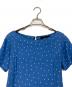 tricot COMME des GARCONS (トリココムデギャルソン) 半袖ドットワンピース　水玉ワンピース ブルー サイズ:S：7000円