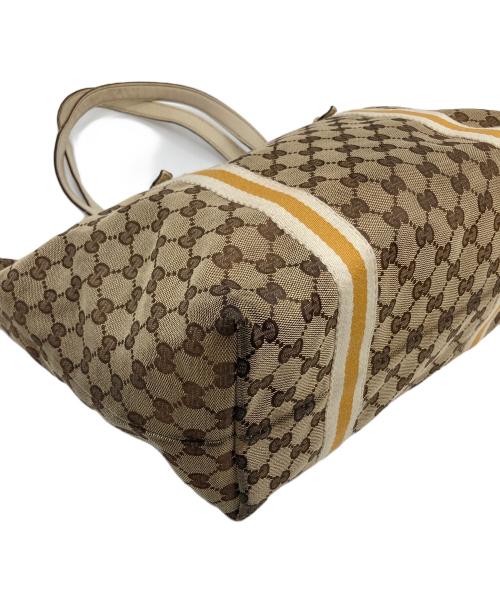 GUCCI（グッチ）GUCCI (グッチ) GGキャンバストートバッグ ベージュ サイズ:実寸参照の古着・服飾アイテム