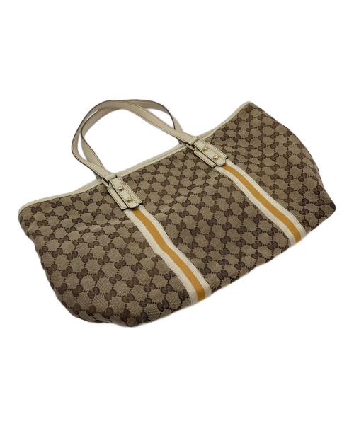 GUCCI（グッチ）GUCCI (グッチ) GGキャンバストートバッグ ベージュ サイズ:実寸参照の古着・服飾アイテム