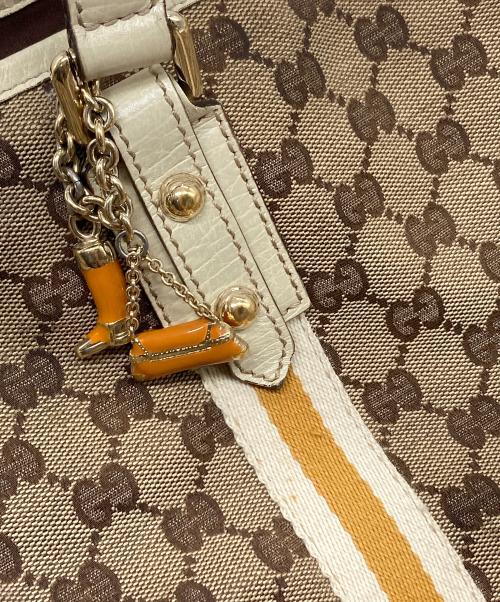 GUCCI（グッチ）GUCCI (グッチ) GGキャンバストートバッグ ベージュ サイズ:実寸参照の古着・服飾アイテム