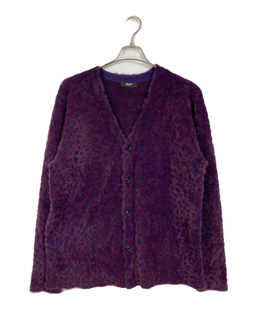 glamb（グラム）glamb (グラム) Fuzzy Leopard Cardigan レオパードカーディガン パープル サイズ:Mの古着・服飾アイテム