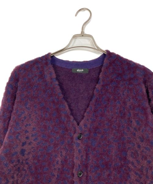 glamb（グラム）glamb (グラム) Fuzzy Leopard Cardigan レオパードカーディガン パープル サイズ:Mの古着・服飾アイテム