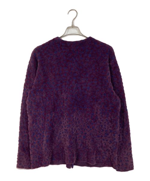 glamb（グラム）glamb (グラム) Fuzzy Leopard Cardigan レオパードカーディガン パープル サイズ:Mの古着・服飾アイテム