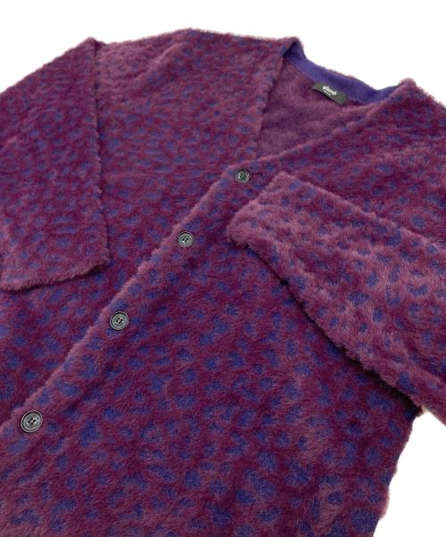 glamb（グラム）glamb (グラム) Fuzzy Leopard Cardigan レオパードカーディガン パープル サイズ:Mの古着・服飾アイテム