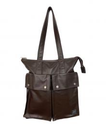 PORTER（ポーター）の古着「FREE STYLE  TOTE BAG」｜ブラウン