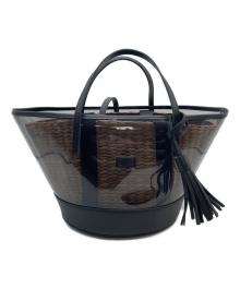 The Bagmati（ザバグマティ）の古着「クリアカゴバッグ」｜ブラック×ベージュ