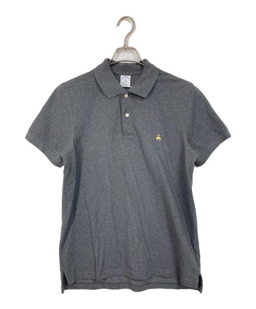BROOKS BROTHERS（ブルックスブラザーズ）BROOKS BROTHERS (ブルックスブラザーズ) ポロシャツ　ワンポイント刺繍ポロシャツ グレー サイズ:M 未使用品の古着・服飾アイテム