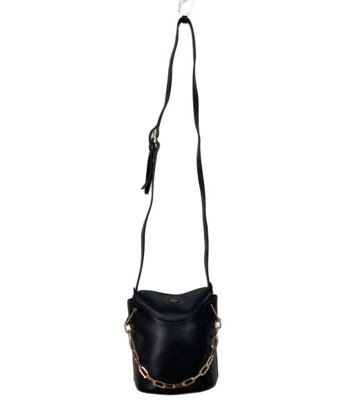 GIANNI CHIARINI（ジャンニ キアリーニ）GIANNI CHIARINI (ジャンニ キアリーニ) チェーン付きバケツ型ショルダーバッグ ブラック サイズ:実寸参照の古着・服飾アイテム