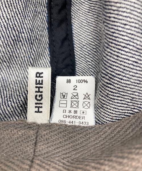 HIGHER（ハイアー）HIGHER (ハイアー) デニムハット インディゴ サイズ:2の古着・服飾アイテム