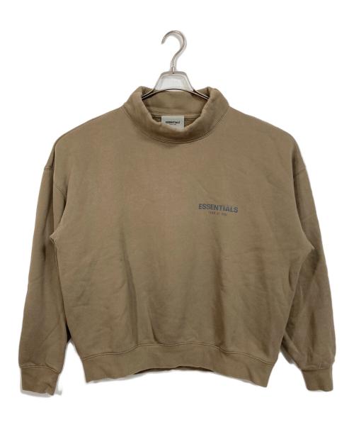 FOG ESSENTIALS（フィアオブゴッド エッセンシャル）FOG ESSENTIALS (フィアオブゴッド エッセンシャル) モックネックスウェット　裏起毛 ブラウン サイズ:Mの古着・服飾アイテム