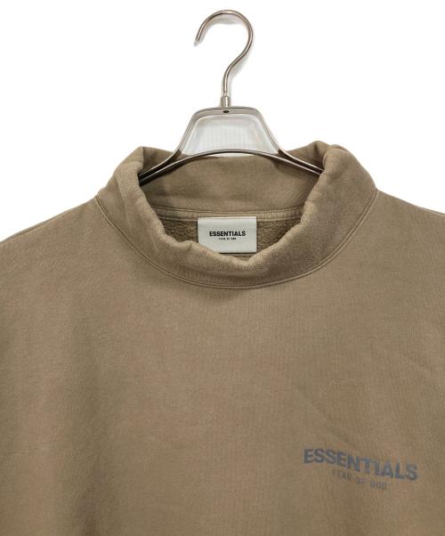 FOG ESSENTIALS（フィアオブゴッド エッセンシャル）FOG ESSENTIALS (フィアオブゴッド エッセンシャル) モックネックスウェット　裏起毛 ブラウン サイズ:Mの古着・服飾アイテム