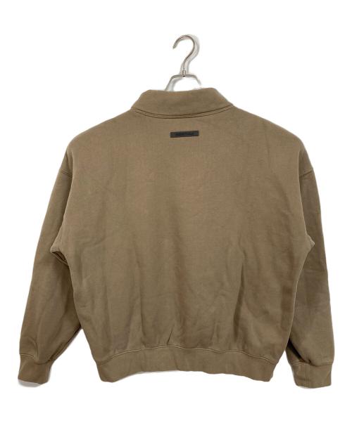 FOG ESSENTIALS（フィアオブゴッド エッセンシャル）FOG ESSENTIALS (フィアオブゴッド エッセンシャル) モックネックスウェット　裏起毛 ブラウン サイズ:Mの古着・服飾アイテム