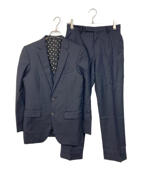 WACKO MARIA（ワコマリア）WACKO MARIA (ワコマリア) 3ピーススーツ　パンツスーツ　ジャケット　ベスト　パンツ　日本製　Loro Piana Super 130s ネイビー サイズ:S（サイズ調整あり、実寸参照）の古着・服飾アイテム