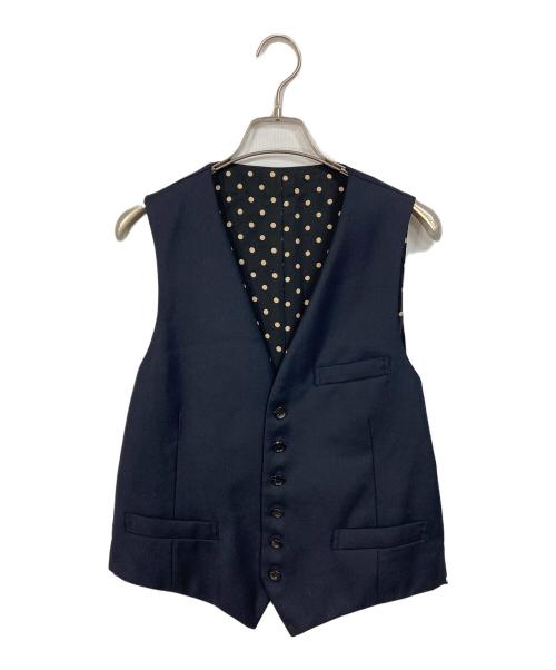 WACKO MARIA（ワコマリア）WACKO MARIA (ワコマリア) 3ピーススーツ　パンツスーツ　ジャケット　ベスト　パンツ　日本製　Loro Piana Super 130s ネイビー サイズ:S（サイズ調整あり、実寸参照）の古着・服飾アイテム