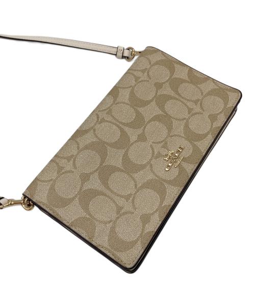 COACH（コーチ）COACH (コーチ) 長財布　ショルダー財布 アイボリー サイズ:実寸参照の古着・服飾アイテム