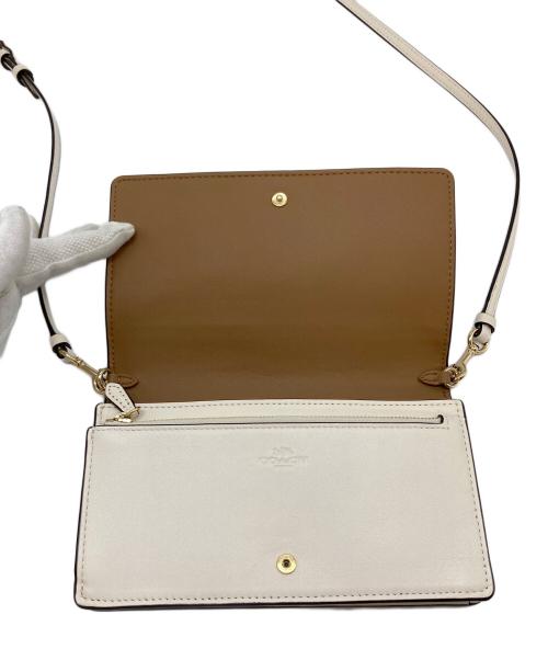 COACH（コーチ）COACH (コーチ) 長財布　ショルダー財布 アイボリー サイズ:実寸参照の古着・服飾アイテム