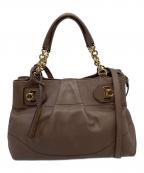 Salvatore Ferragamoサルヴァトーレ フェラガモ）の古着「ガンチーニ2WAYバッグ」｜ブラウン